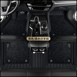 迹路者适用于奥迪脚垫A6L A4L A5L Q2LQ3 Q5L Q7 A3A7A8L大包围汽车脚垫 真皮+仿羊绒【黑色系】