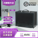 闪鳞G300 MATX机箱 (约16L/便携式机箱/340mm长显卡/164mm风冷/14CM ATX电源/Type-c) G300黑色款