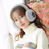 AI降噪】【德国柏林之音】适配vivoOPPO头戴式蓝牙耳机真无线超长待机保暖冬天护耳机冬季耳罩音乐 灰色+充电数据线+超长待机