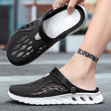 PointZerone2025新款防臭男士外穿凉拖鞋男夏季洞洞鞋防滑凉鞋男防水沙滩鞋男 灰色 41 标准运动鞋码