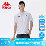 卡帕（Kappa）背靠背运动t恤短袖2025新款男夏季纯棉跑步半袖上衣K0D32TD21V