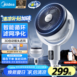 美的（Midea）【WIFI智控】抑菌空气循环扇/国家补贴/变频直流电风扇//家用净化落地扇摇头定时广角送风FGD24UZR