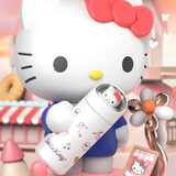 艾可思三丽鸥联名保温杯KT猫保温杯高颜值男女儿童学生情侣水杯350mL 凯蒂猫保温杯350ml 350mL