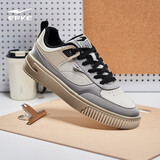 鸿星尔克运动板鞋秋季潮流厚底轻便拼接个性百搭休闲滑板鞋子男鞋