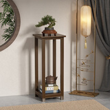 安尔雅花架新中式花架子客厅落地式置物架博古架室内阳台花台5