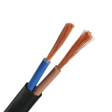凤达 电线电缆RVV铜芯国标铜线黑色电源线电缆线二芯护套线2*6平方