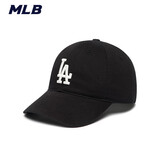 MLB男女帽子软顶棒球帽运动防晒遮阳鸭舌帽夏3ACP6601N-07BKS 黑F