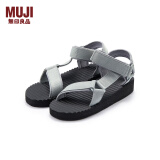 无印良品（MUJI）男女通用 波型鞋底 布带凉鞋(男士/女士) 无性别男款女款休闲凉鞋 浅灰色 2S 44 码/XL 270mm（3.0）