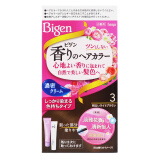 Bigen美源染发剂植物遮白发日本原装进口花果香植物染发护发染发膏 3号浅棕色