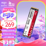 爱国者（aigo）512GB SSD固态硬盘 M.2接口(NVMe协议PCIe3.0x4)长江存储晶圆 P3500 读速高达3500MB/s