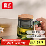 富光泡茶杯茶水分离高硼硅玻璃杯办公室喝茶水杯子男士花茶杯500ML