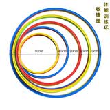 菲仕捷足球训练敏捷圈 体能环儿童篮球材训练环体能训练圈跳圈圈玩具 30-70厘米5个一套【颜色可备注】