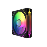 丛林豹 棱镜4代pro12CM白色机箱散热风扇神光同步5V3针ARGB幻彩PWM温控二代静音风扇 黑色反叶 棱镜4代pro ARGB风扇