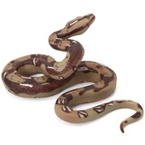 玛奇乐（MECHILE）仿真蛇模型玩具两栖爬行动物青蛙蜥蜴儿童认知科教启蒙动物教具 棕色大蟒蛇