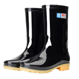 回力雨鞋户外水鞋钓鱼洗车防雨水不易滑雨靴耐磨胶鞋HL886中筒黑色40
