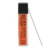 日本樱花(SAKURA)防断自动铅笔芯活动铅芯替芯 不易折断 0.5mm2H