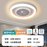 索亚达主卧室灯led吸顶灯现代简约圆形房间餐厅客厅灯2024年新款中山灯 蒲公英 直径48cm离线语音