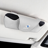 拓比应宝马车载眼镜夹x1x2x3x4x5lx6x7系530li汽车墨太阳镜收纳盒内装饰 宝马车载眼镜盒【时尚灰】1个装