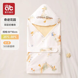 爱贝迪拉新生儿包被婴儿防惊跳夏季秋冬四季宝宝抱被睡袋包单婴幼儿通用 初春-双层（奇迹花园）50S新疆棉