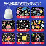 园洲绿星空投影灯氛围男女孩玩具儿童卧室音乐盒小夜灯圣诞节生日礼物女 【蓝耳朵】投影灯+遥控+动听音乐