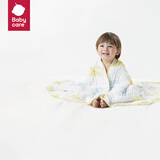 babycare婴儿纱布浴巾新生儿儿童宝宝专用大尺寸抗菌盖毯毛巾包裹巾纱巾 【6层超柔】怀梦草蛋黄-3秒瞬吸 115x115cm