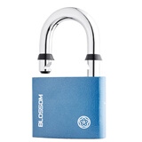 梅花（BLOSSOM）挂锁 铜芯铁锁 室内外大门仓库锁具BC2963蓝色60MM