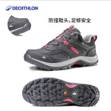 迪卡侬（DECATHLON）徒步鞋户外登山鞋防水防滑运动鞋透气徒步鞋子ODS MH100低帮 女款-黑灰色 39