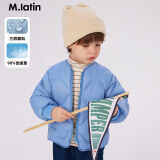 M.Latin/[艺术家系列]马拉丁童装大童羽绒服24冬新款三防绒轻薄羽绒服 雾霾蓝 100cm