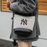 MLB官方包包手提包情侣水桶包男女斜挎单肩包生日礼物 纽约洋基队/黑色 F