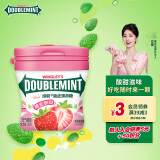 绿箭(DOUBLEMINT)薄荷糖脆皮软心糖草莓薄荷味80g/瓶糖果零食儿童零食