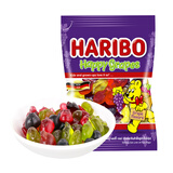 哈瑞宝（Haribo）土耳其进口儿童零食糖果QQ糖喜糖果汁水果软糖橡皮糖葡萄味80g