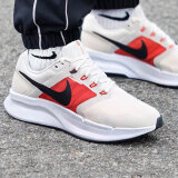 耐克（NIKE）男鞋 2025夏季新款Swift3飞线运动鞋透气跑步鞋 白黑-红 44.5 (285mm)