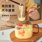 忆壶茶玻璃炖锅明火耐高温高硼硅玻璃电煮锅玻璃锅汤锅电陶炉专用锅家用 黄把玻璃勺 5.5cm