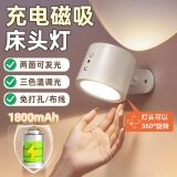 酷火充电床头灯壁灯磁吸墙壁挂射灯阅读卧室小夜灯护眼台灯宿舍免布线