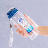 乐扣乐扣（LOCK&LOCK）便携式提绳防漏塑料运动水杯手提式塑料壶 500ML透明 HPP721