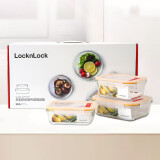 乐扣乐扣（LOCK&LOCK）耐热玻璃套装保鲜盒三件套（380ml+630ml+1000ml)LLG445S909