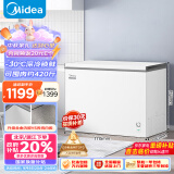 美的（Midea）301升 商用家用卧式大冷冻囤货冰柜 大容量冷藏冷冻转换冷柜 卧式冰箱 BD/BC-301KM(E) 以旧换新