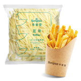 辛普劳 蓝带系列1/4细薯条 4斤 空气炸锅 冷冻 早餐 家庭装薯条