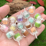 夜光创意可爱小摆件小动物小海豚皇冠破壳小鸡冰箱贴儿童礼物 夜光双色奶咖杯 5个混装