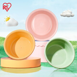 爱丽思（IRIS）儿童洗脸盆洗澡盆婴儿洗脚洗屁股盆家用彩色盆加厚耐用洗衣盆水舀 单个装【粉色】