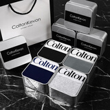 COLTONKEVON男士内裤男纯棉季舒适透气四角运动宽松大码男生平角短裤衩礼盒装 &LJRLTHO 4条装自选颜色 4条 XL131-155斤