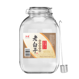 江语江语老白干3.5L*1玻璃坛装 纯粮食白酒桶装浓香型 泡酒自饮 