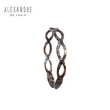 亚历山大（ALEXANDRE DE PARIS）欧美风波浪发箍经典百搭头箍发饰女女朋友礼物  O古铜色