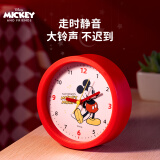 迪士尼（Disney）儿童闹钟学生专用起床神器男女孩 走时静音卡通大音量卧室床头桌面闹钟 米奇