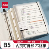 【全网低价】得力(deli）B5/60张活页本笔记本子作业本可拆卸横线学生线圈本记事本考研日记本HB560