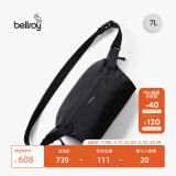 Bellroy澳洲Lite Sling 7L 轻行胸包户外骑行机能磁吸单肩斜挎包轻行包 墨黑色7L