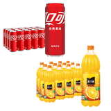 可口可乐美汁源果粒橙 1.25L*12+可口可乐碳酸汽水330ml*24罐