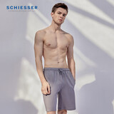 舒雅【棉汉麻裤】男士亲肤透气五分裤休闲家居裤 中裤