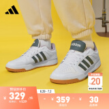 adidas ENTRAP休闲运动板鞋小白鞋少年感复古篮球鞋男子阿迪达斯 白/蓝绿 39