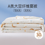 罗莱儿童被子 婴幼儿A类抗菌可水洗大豆空调夏凉被双人被 220*250